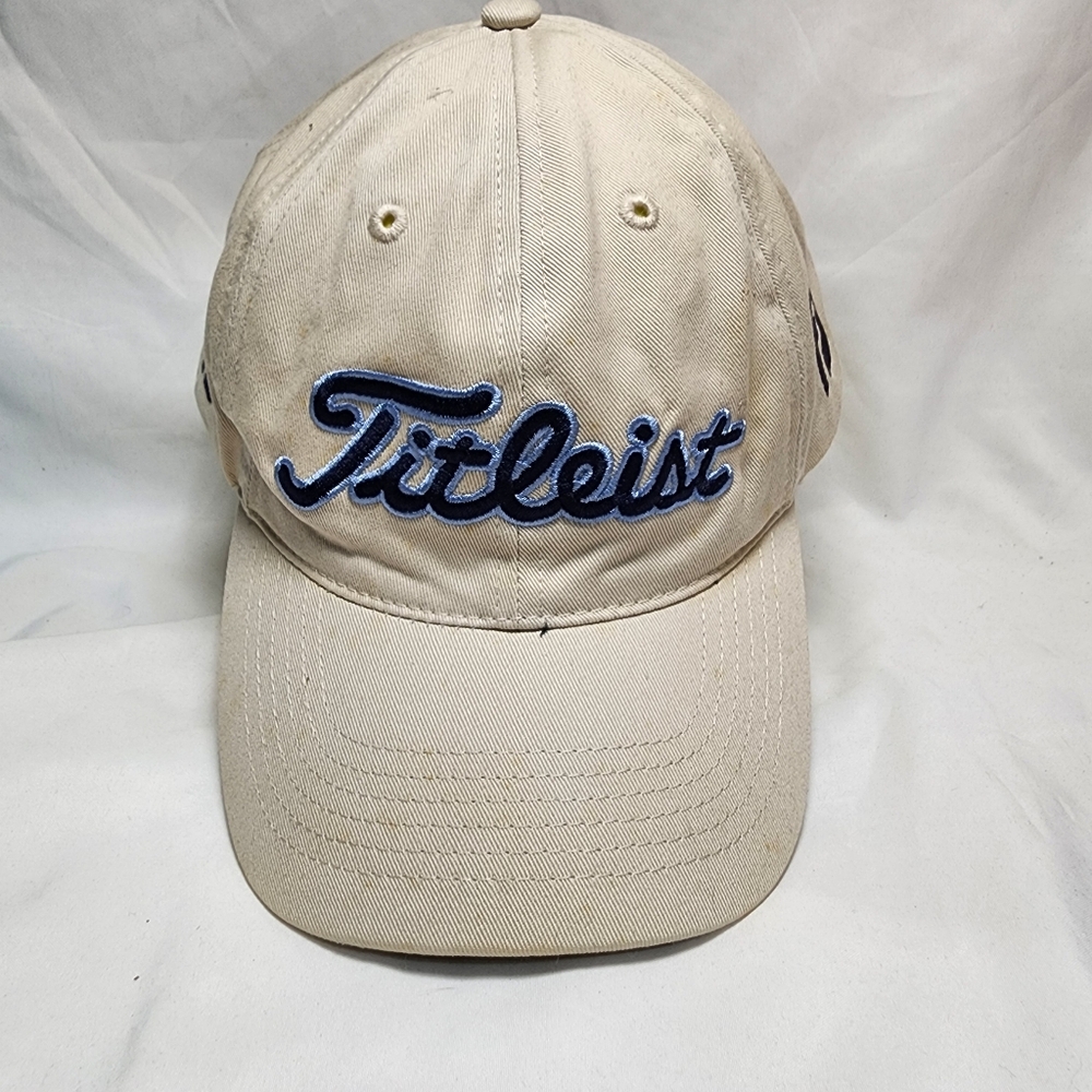 Titleist Khaki Hat with Navy Embroidery Strapback